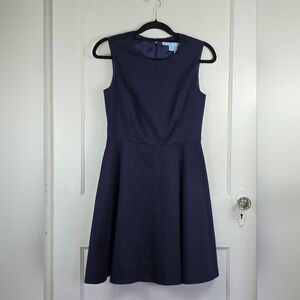 Draper James Navy Blue Classic Fit and Flare Dress Size 2